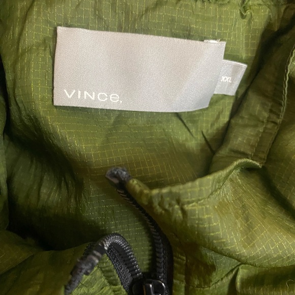 Vince Anorak Green Hooded Windbreaker Jacket MEN Size XXL - Picture 5 of 5